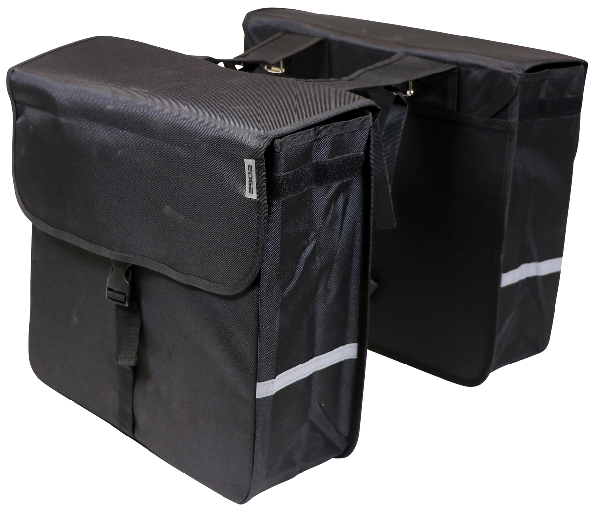 Edge Doppelfahrradbeutel Luxuskäufer 40 Liter 38 x 40 x 14 cm (2x) Schwarz