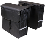Edge Doppelfahrradbeutel Luxuskäufer 40 Liter 38 x 40 x 14 cm (2x) Schwarz - afbeelding 1