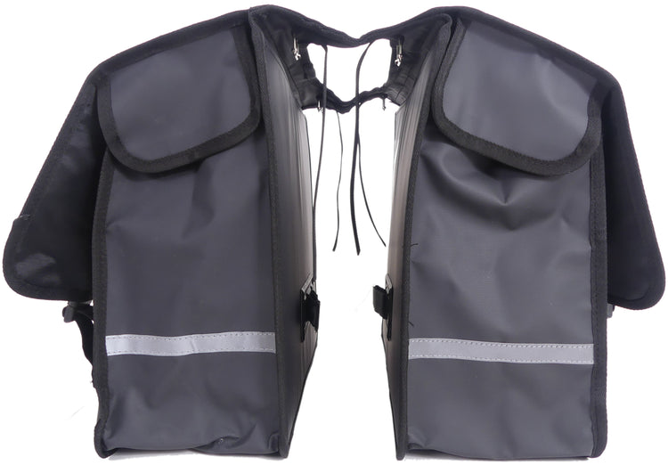 Edge Doppelfahrradbeutel Transporter 40 Liter 33 x 39 x 15 cm (2x) Schwarz