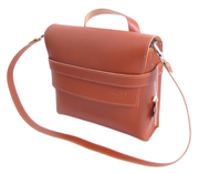 Monte Grappa Fahrradtasche Leder 7,5 Liter 30 x 10 x 25 cm Brandy - afbeelding 1