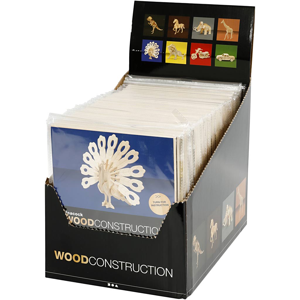 Creativ Company 3D-Puzzle, Größe 9-25 cm, 8x6 Teile, 1 Box