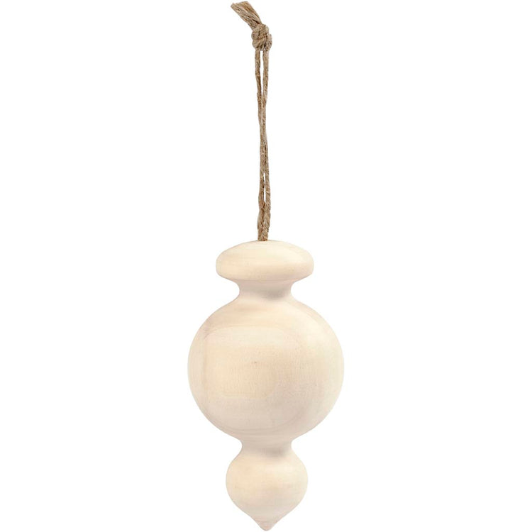 Creativ Company Spitze Weihnachtskugel, H: 7,5 cm, T 4 cm, 1 Stück