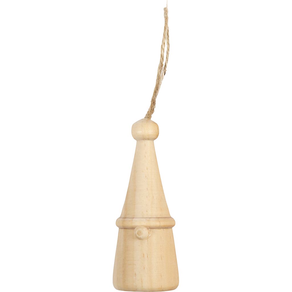 Creativ Company Skandinavischer Weihnachtszwerg, H: 6 cm, T 2,5 cm, 1 Stück