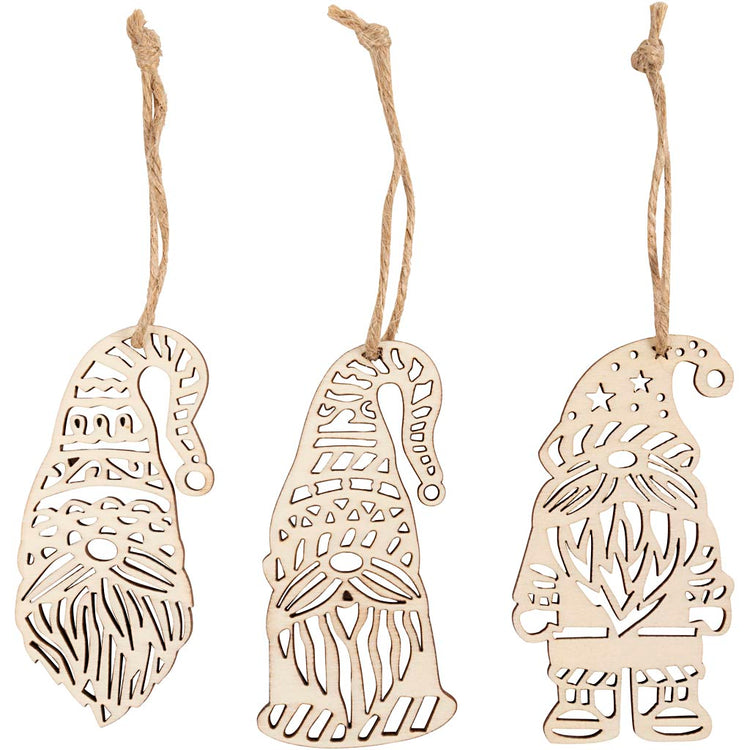 Creativ Company Skandinavischer Weihnachtszwerg, H: 8 cm, B: 4 cm, 6 Stück 1 Box
