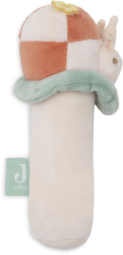 Jollein Rassel hübscher Picknick-Marienkäfer – Babyspielzeug – Bouclé – Samtstoff
