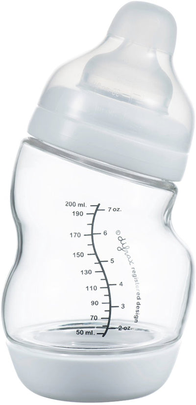 Difrax Breitglas-S-Babyflasche - 200 ml - Weiß - 1 Stück