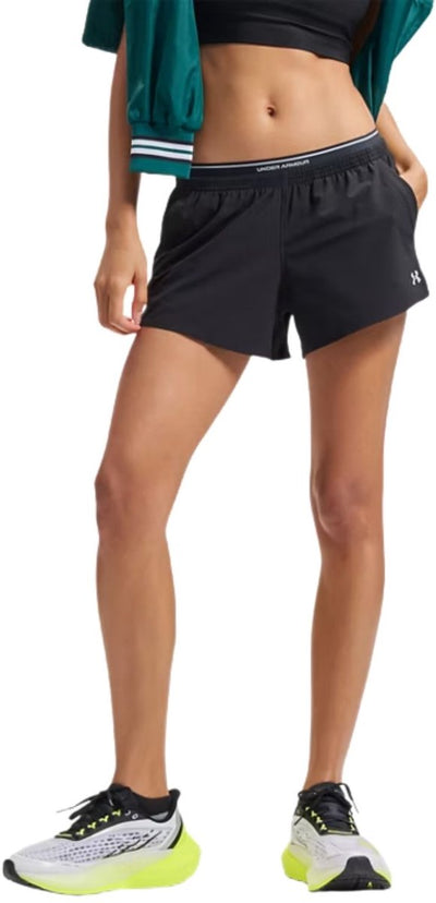 Under Armour UA Vanish Woven 3in Shorts-Blk Damen-Sporthose – Ultimate Black – Mod Grey