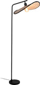 Eglo Marywell Stehleuchte – E27 – 159,5 cm – Schwarzbraun – Holz