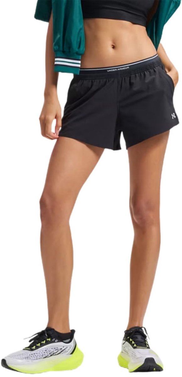 Under Armour UA Vanish Woven 3in Shorts-Blk Damen-Sporthose – Ultimate Black – Mod Grey
