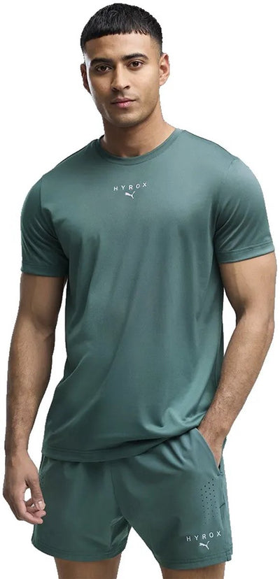 Puma x Hyrox Poly Graphic Kurzarm-T-Shirt grün M Mann