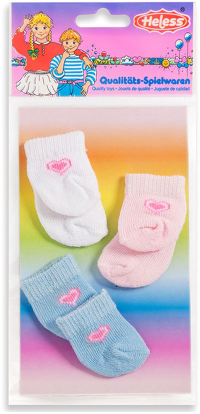 Puppensocken - 3 Paare, 28-35 cm