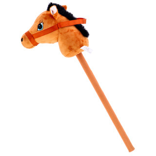 Andere Marken Plüsch Hobby Pferd 70 cm braun