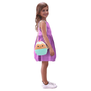 Pluchiez Plüsch Handtasche Assorti Regenbogen Cupcake