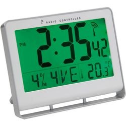 Digitale Wanduhr Alba 200 mm weiß