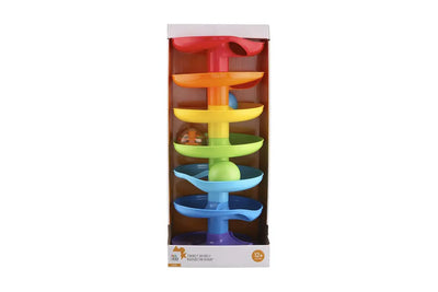 Playgo Rainbow Hang mit 3 schönen farbigen Bällen.