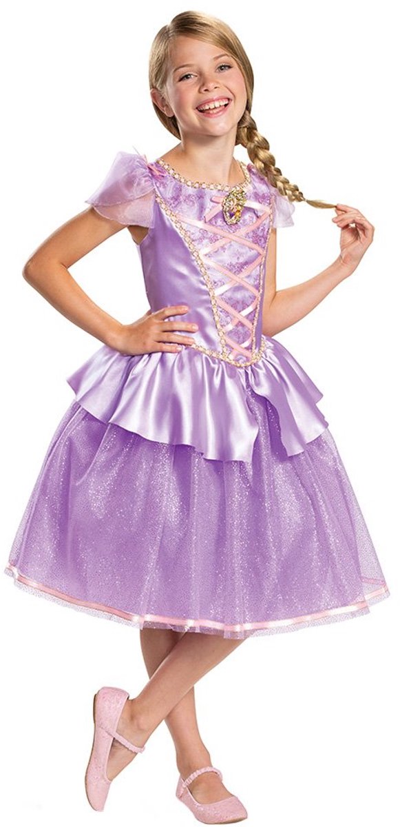 Verkleidung Disney – Rapunzel Deluxe Verkleidung Mädchen – 110 128 (4–6 Jahre)