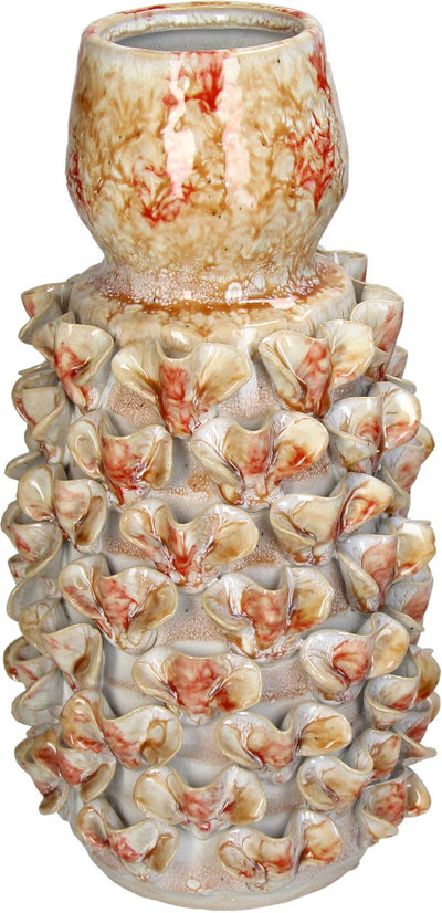 HD Collection Vase Steingut Terra 17x17x32,5cm