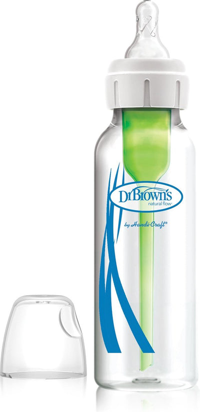 Dr. Brown's Options+ Anti-Kolik-Babyflasche – Enghalsflasche – Glas – 250 ml