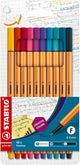 Stabilo Point 88 Fashion Colors Fineliner - 10 Stk.