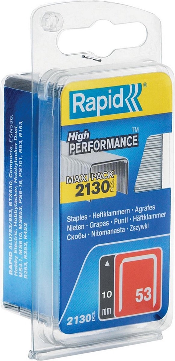 Rapid-Klammern 53 10 mm verzinkt 2.130 Stk., Karton