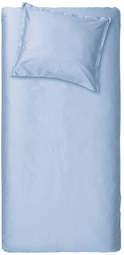 Cinderella Sundays Bettbezug – 1 Person – Satin – 140 x 200 220 cm – Hellblau + 1 Kissenbezug 60 x 70
