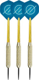 Faver Dartset komplett – Ersatzschäfte – messingbeschichtet – blau – 19 Gramm