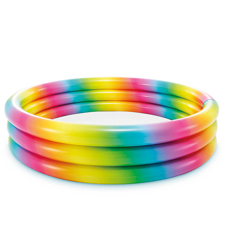 Intex aufblasbare Schwimmbad Regenbogen Ombre