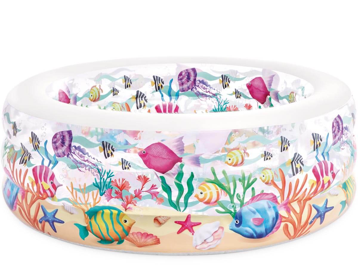 Aufblasbares Schwimmbadaquarium 58480NP 152 x 56 cm transparent
