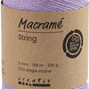 Creativ Company Macrame Cord Purple, 198m