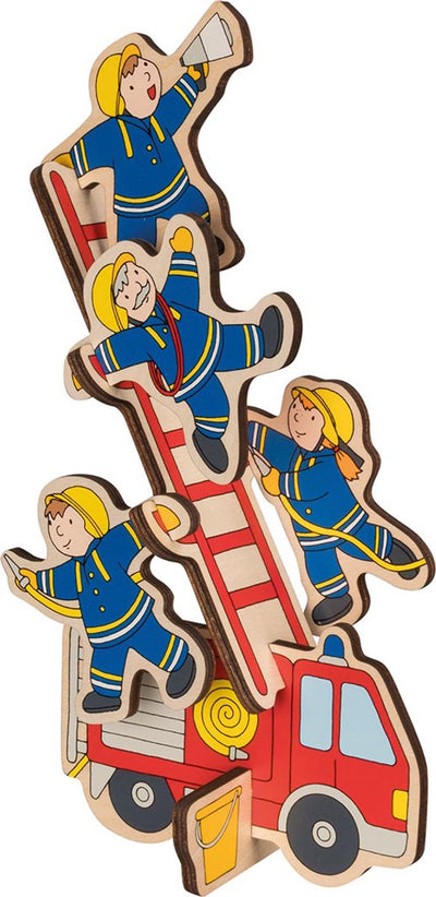 Goki Holzstapelpuzel Feuerwehr, 8st.