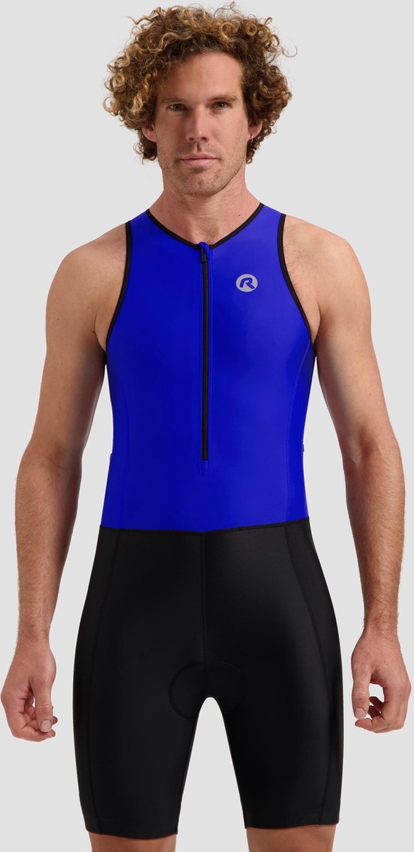 Rogelli Florida Trisuit Herren und Damen – ärmellos – Schwarz Blau – XL