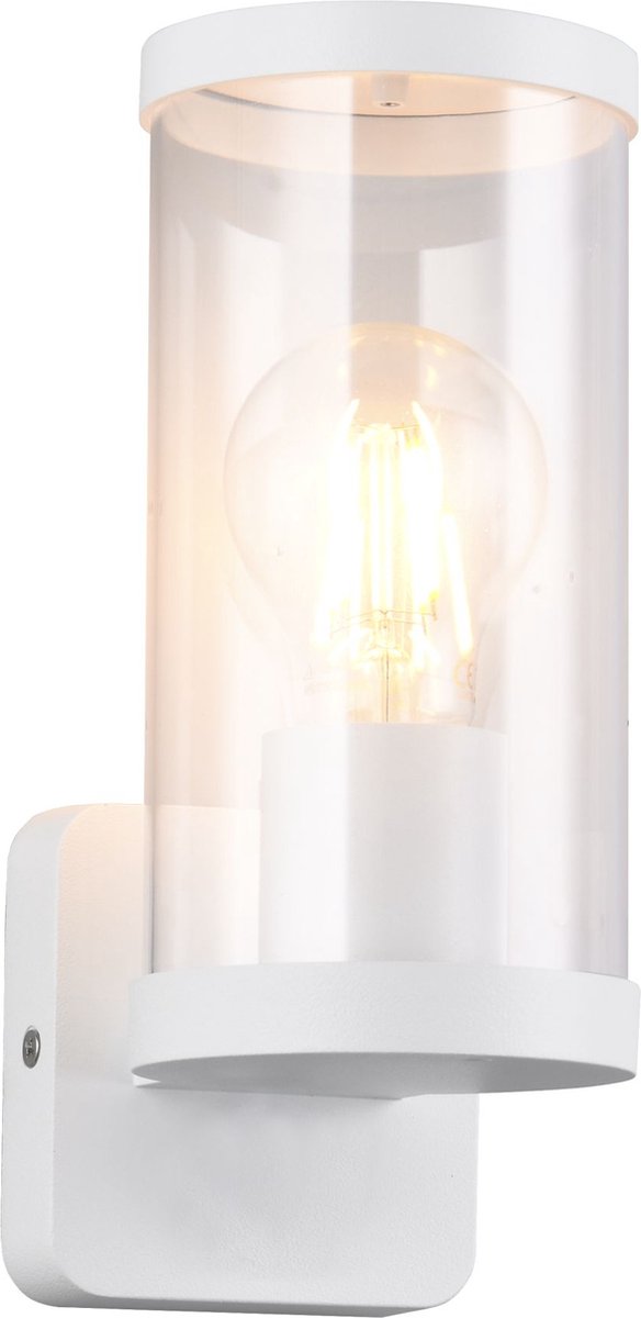 Rl lebe dein Licht Reality Bonito - Wandleuchte - weiß matt - exkl. 1x E27 4 W - Wandmontage - Außenbeleuchtung - IP44