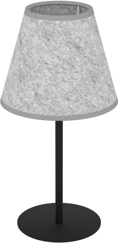 Eglo Alsager Tischleuchte – E27 – 39,5 cm – Schwarzgrau – Filzstahl