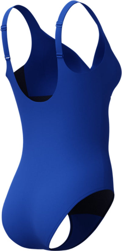 Speedo Shaping Cross Knot 1-teiliger Damen-Sportbadeanzug – Blau