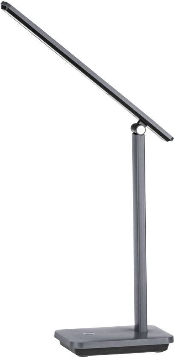 Eglo Iniesta Tischleuchte - LED - 35 cm - grau schwarz weiß - dimmbar