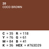 Vorgesetzter Hintergrundpapier 20 Coco Brown 1,35 x 11m