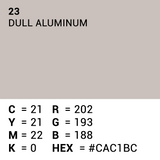 Vorgesetzter Hintergrundpapier 23 stumpfes Aluminium 1,35 x 11 m - afbeelding 5