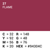 Vorgesetzter Hintergrundpapier 27 Flamme 1,35 x 11m