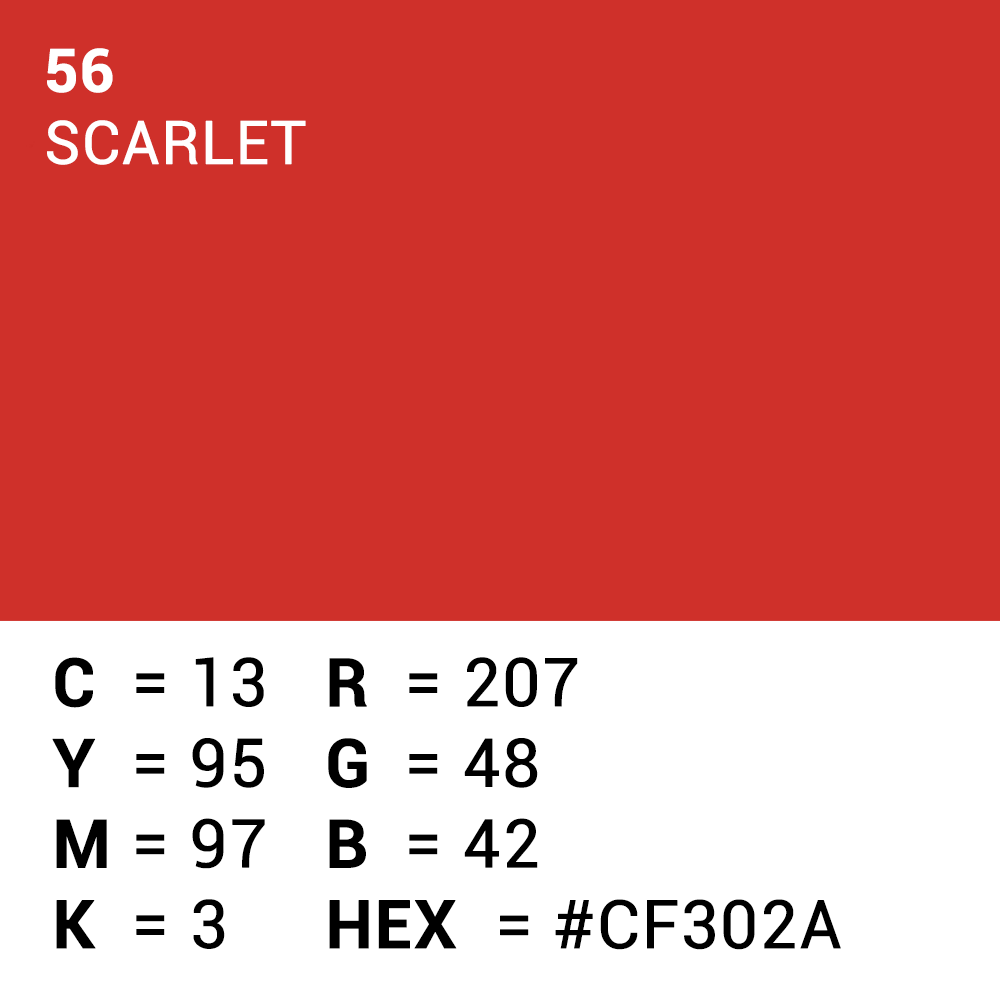 Überlegener Hintergrundpapier 56 Scharlach 1,35 x 11 m