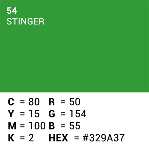 Überlegener Hintergrundpapier 54 Stinger Chroma Key 2.18 x 11m
