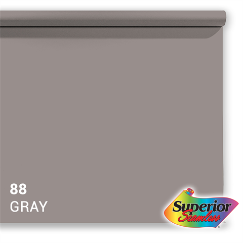 Überlegener Hintergrundpapier 88 Grau 3,56 x 15m