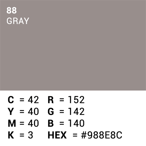 Überlegener Hintergrundpapier 88 Grau 3,56 x 15m