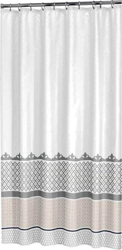 Dichtungsfäle Dichtungsfeuchen -Duschvorhang Marrakesch 180 cm Silber 235281318