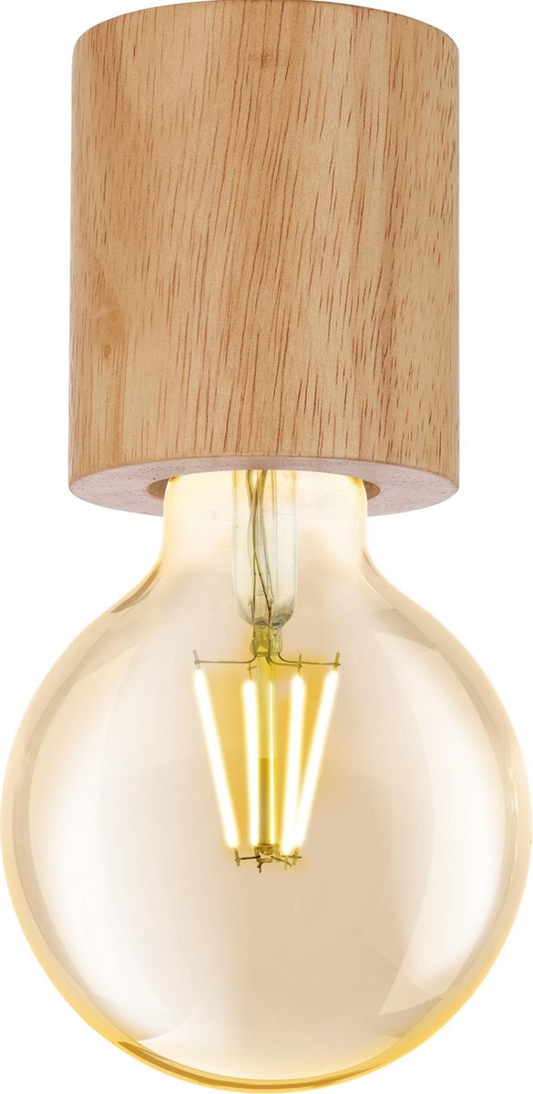 Eglo turialdo - Deckenleuchte - E27 - ø 7 cm - Braun - FSC-Holz