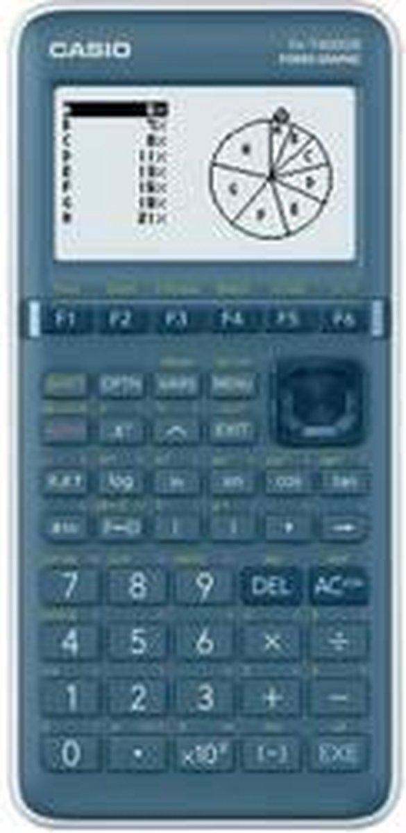 Casio fx-7400giii Grafik-Rekenmachine Cyaan Aantal Displaypositionen: 21 Werke auf Batterie (B x H x T) 87,5 x 21,3 x