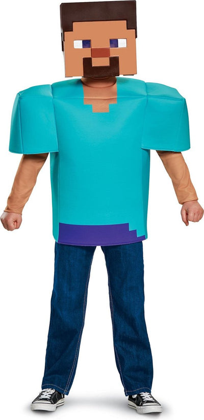 Disguise Vegaoo – klassisches Minecraft-Steve-Kostüm für Kinder
