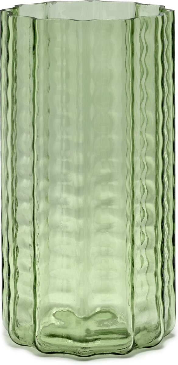 Serax – Ruben Deriemaeker Waves – Vase – transparent grün – 15 ø – H 28 cm – 1,83 kg