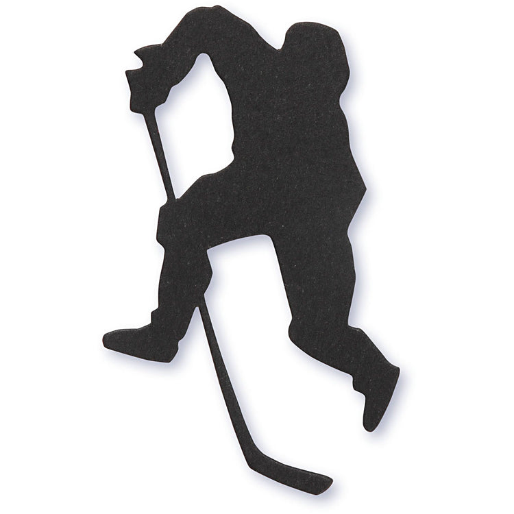 Creativ Firmenetikett, Eishockeyspieler, Größe 54x64 mm, schwarz, 10 Stück 1 Box