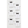 Creativ Firmenaufkleber, Shirt, Größe 33x35 mm, weiß, 6 Stück 1 Box