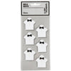 Creativ Firmenaufkleber, Shirt, Größe 33x35 mm, weiß, 6 Stück 1 Box